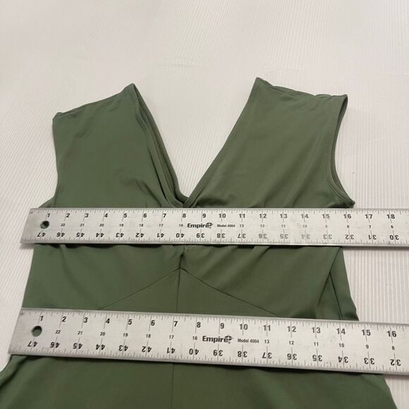 Patagonia Women’s Common Threads Green V Neck Dress Size Medium - Picture 3 of 6